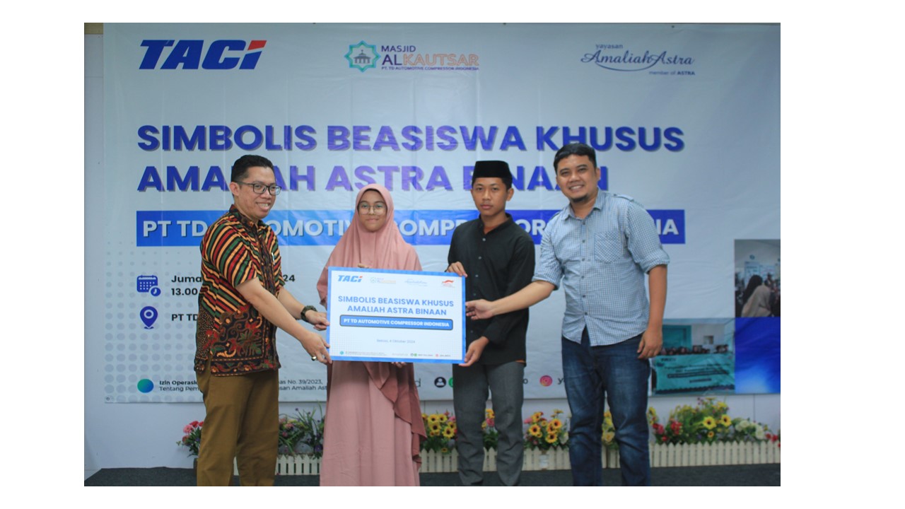 Pemberian Beasiswa Pendidikan untuk anak Yatim dan Piatu binaan PT TACI